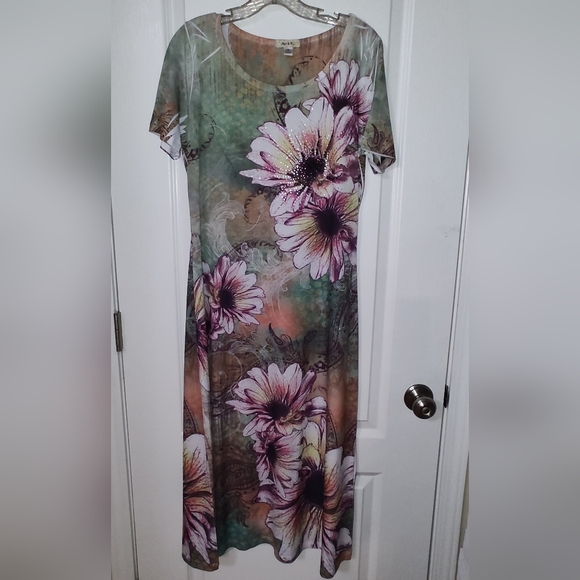 Max & K floral maxi dress M - Picture 2 of 8